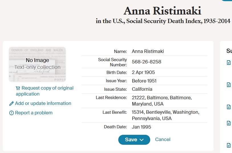 death cert